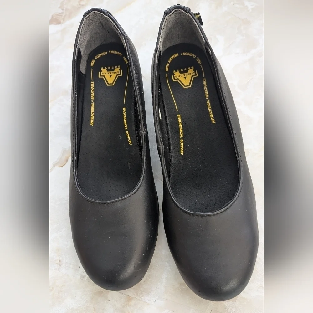 Amblers Safety Heel Cushion Memory Foam Slip On Shoes Woman's